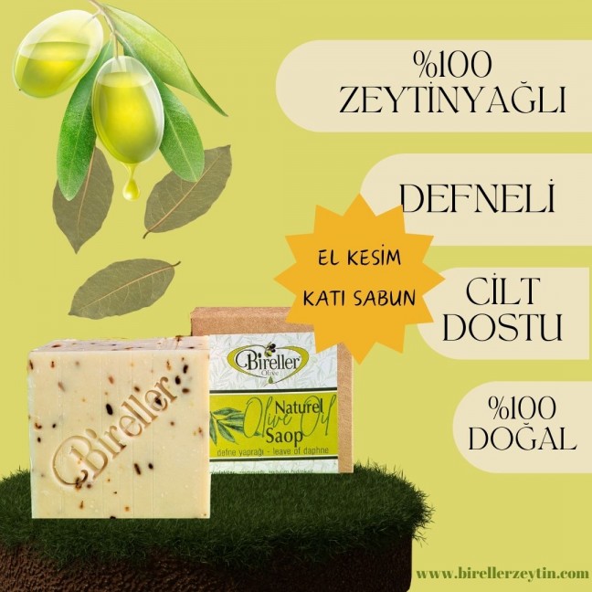Bireller Defneli Zeytinyağ Sabunu 140 Gr