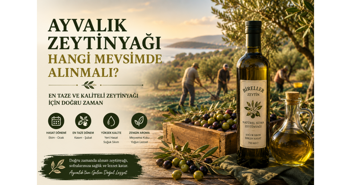 Ayvalık Zeytinyağı Hangi Mevsimde Alınmalı?