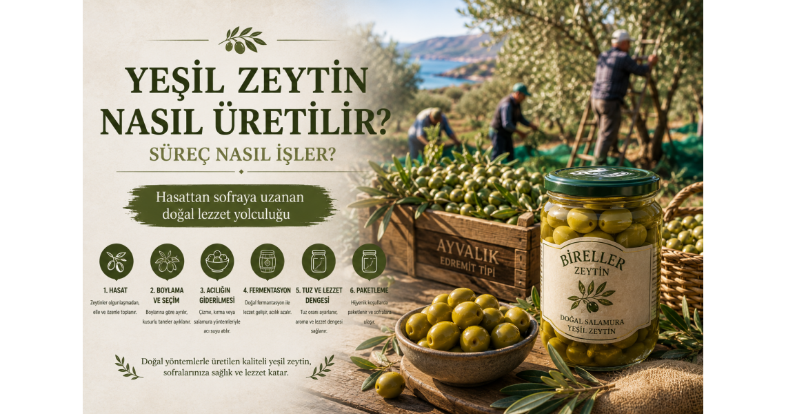 Yeşil Zeytin Nasıl Üretilir? Süreç Nasıl İşler?