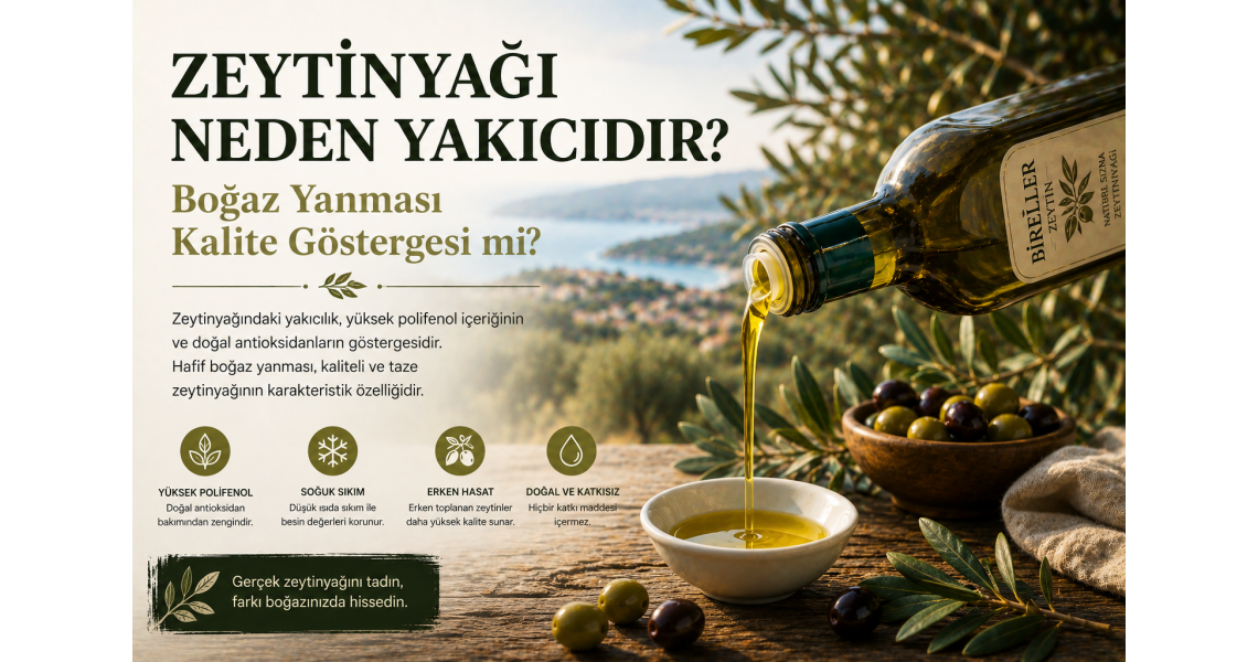 Zeytinyağı Neden Yakıcıdır? Boğaz Yanması Kalite Göstergesi mi?