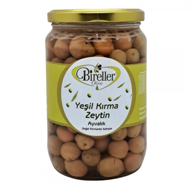 Bireller Ayvalık Yeşil Zeytin Kırma 500 Gr