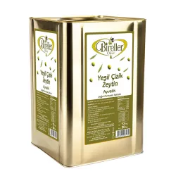 Bireller Ayvalık Yeşil Zeytin Çizik 14 Kg