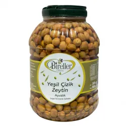 Bireller Ayvalık Yeşil Zeytin Çizik 3.5 Kg