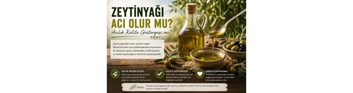 Zeytinyağı Acı Olur mu? Acılık Kalite Göstergesi mi?