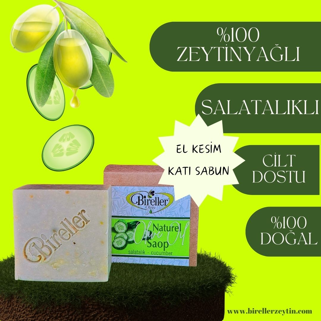 Bireller Salatalıklı Zeytinyağı Sabunu 140 Gr